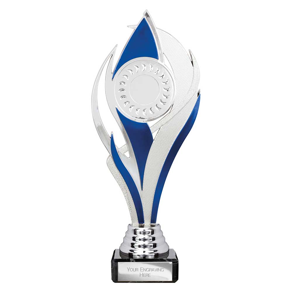 Volcano Blue & Silver Trophy – 230mm
