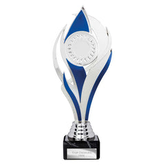 Volcano Blue & Silver Trophy