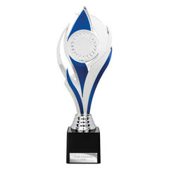 Volcano Blue & Silver Trophy