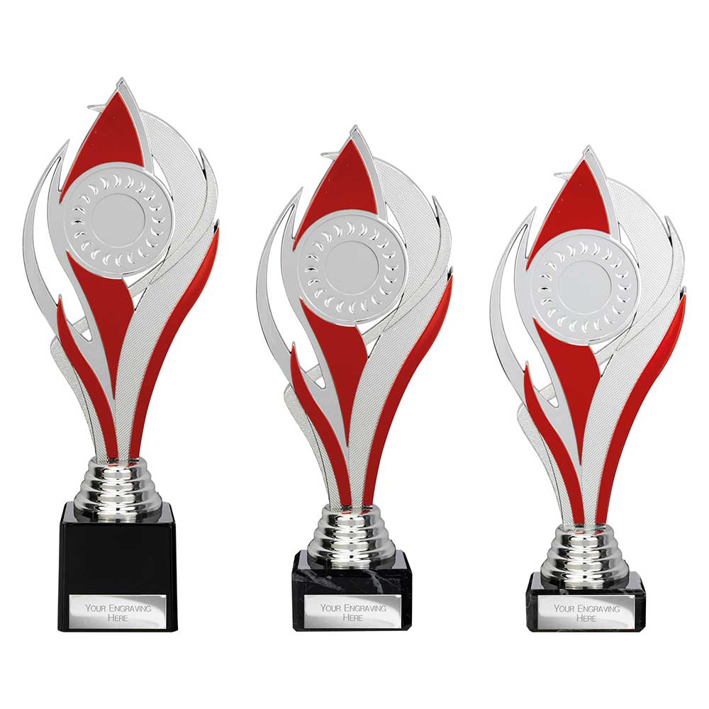 Volcano Red & Silver Trophy