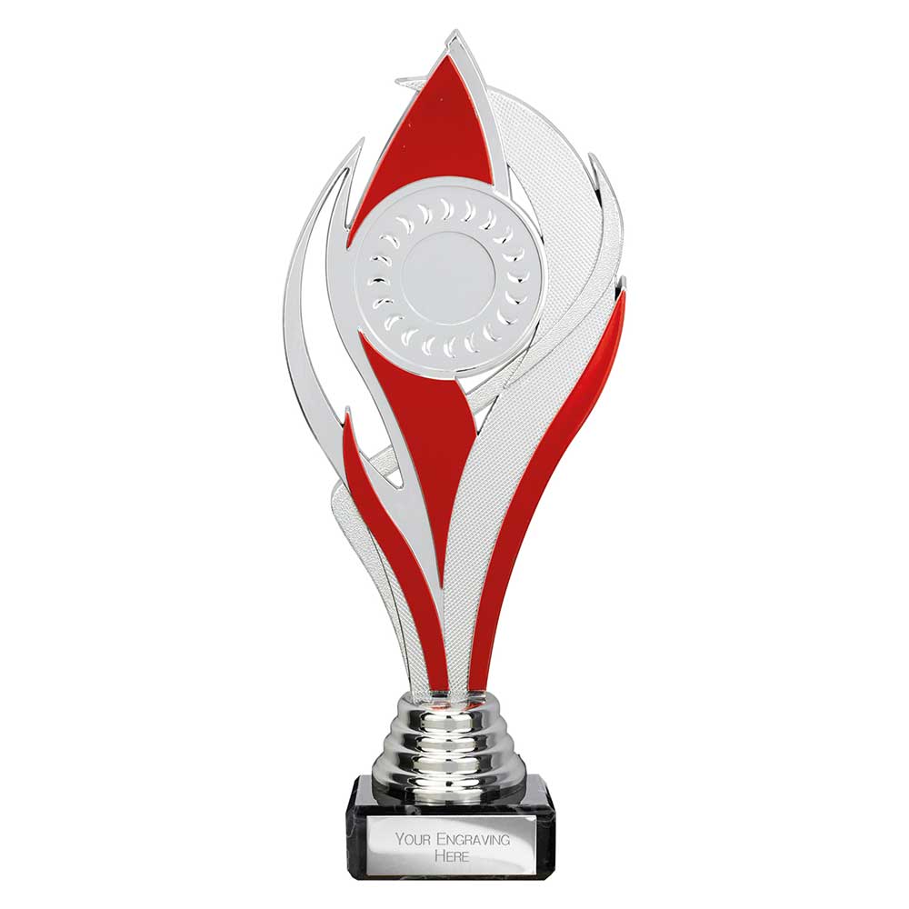 Volcano Red & Silver Trophy – 230mm