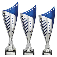 Nebula Blue & Silver Trophy