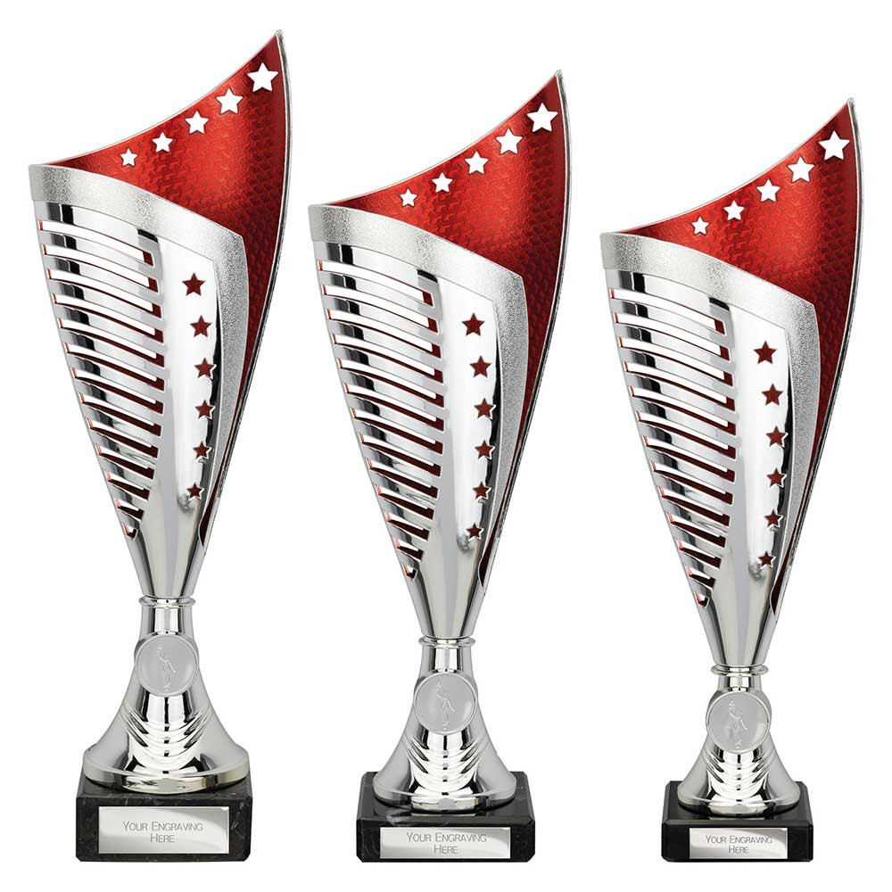 Nebula Red & Silver Trophy