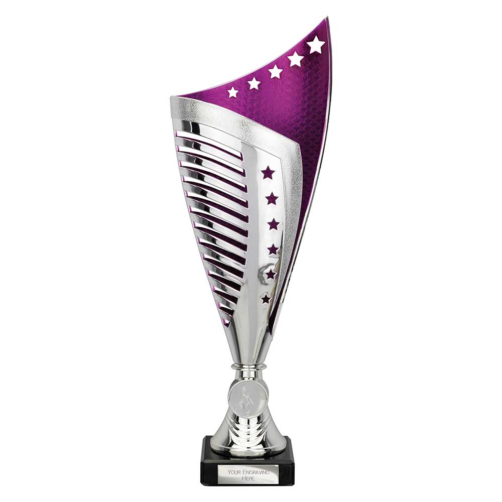 Nebula Purple & Silver Trophy