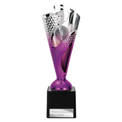 Rodeo Legend Purple & Silver Trophy