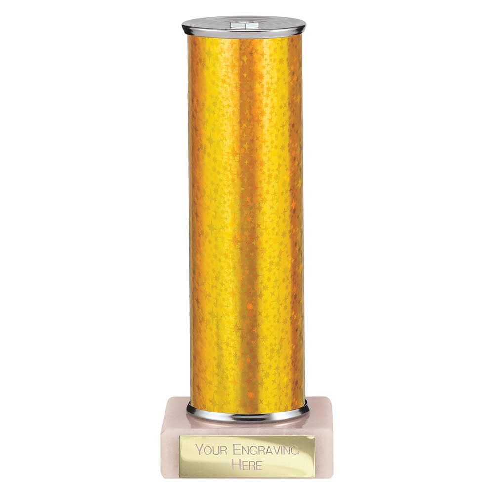 Superstars Gold Tubing Trophy - School Badges UK