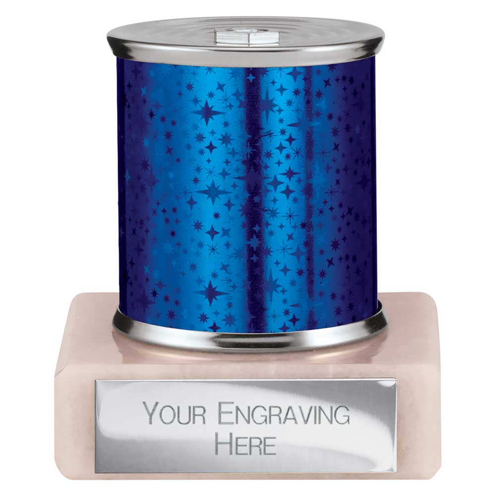 Superstars Blue Tubing Trophy - School Badges UK
