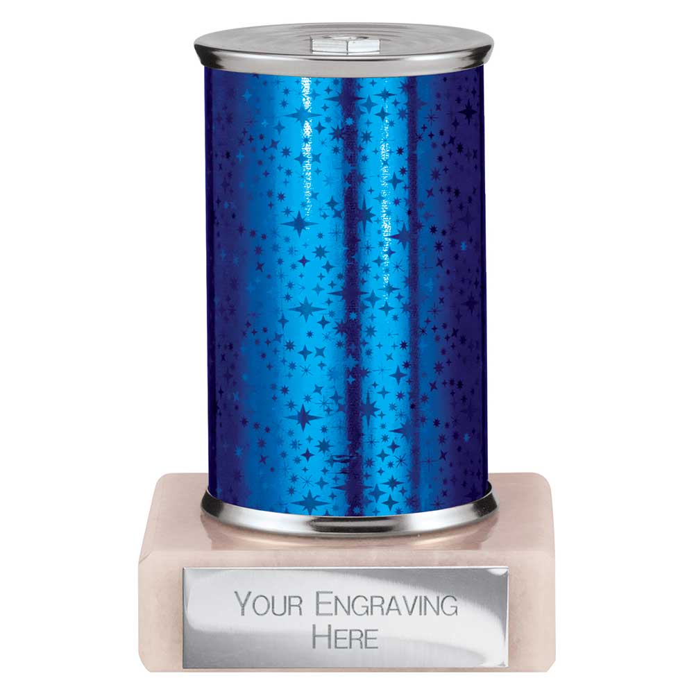 Superstars Blue Tubing Trophy - School Badges UK