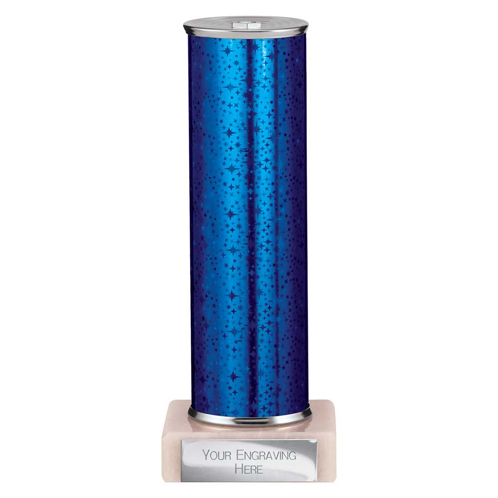 Superstars Blue Tubing Trophy - School Badges UK