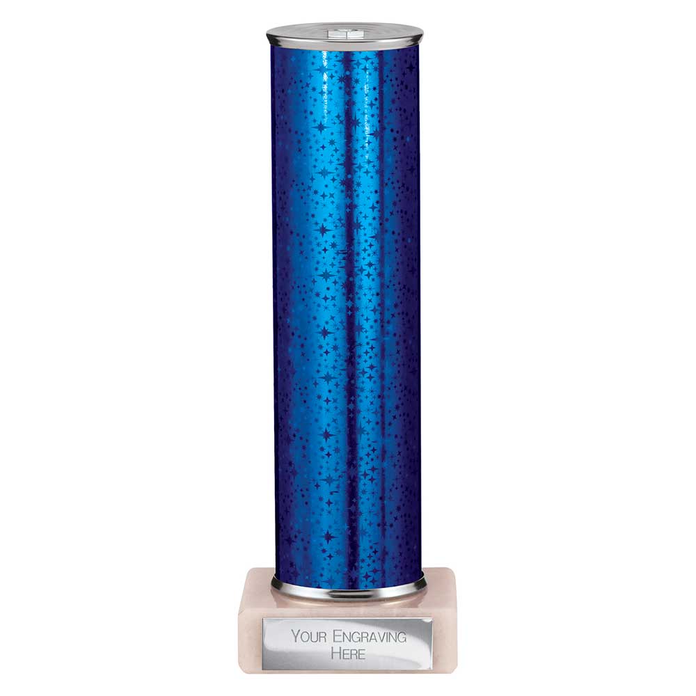 Superstars Blue Tubing Trophy - School Badges UK