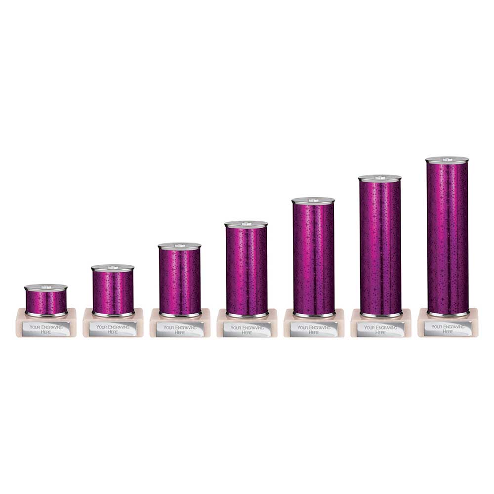 Superstars Purple Tubing Trophy - School Badges UK