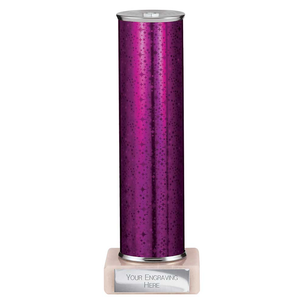 Superstars Purple Tubing Trophy - School Badges UK