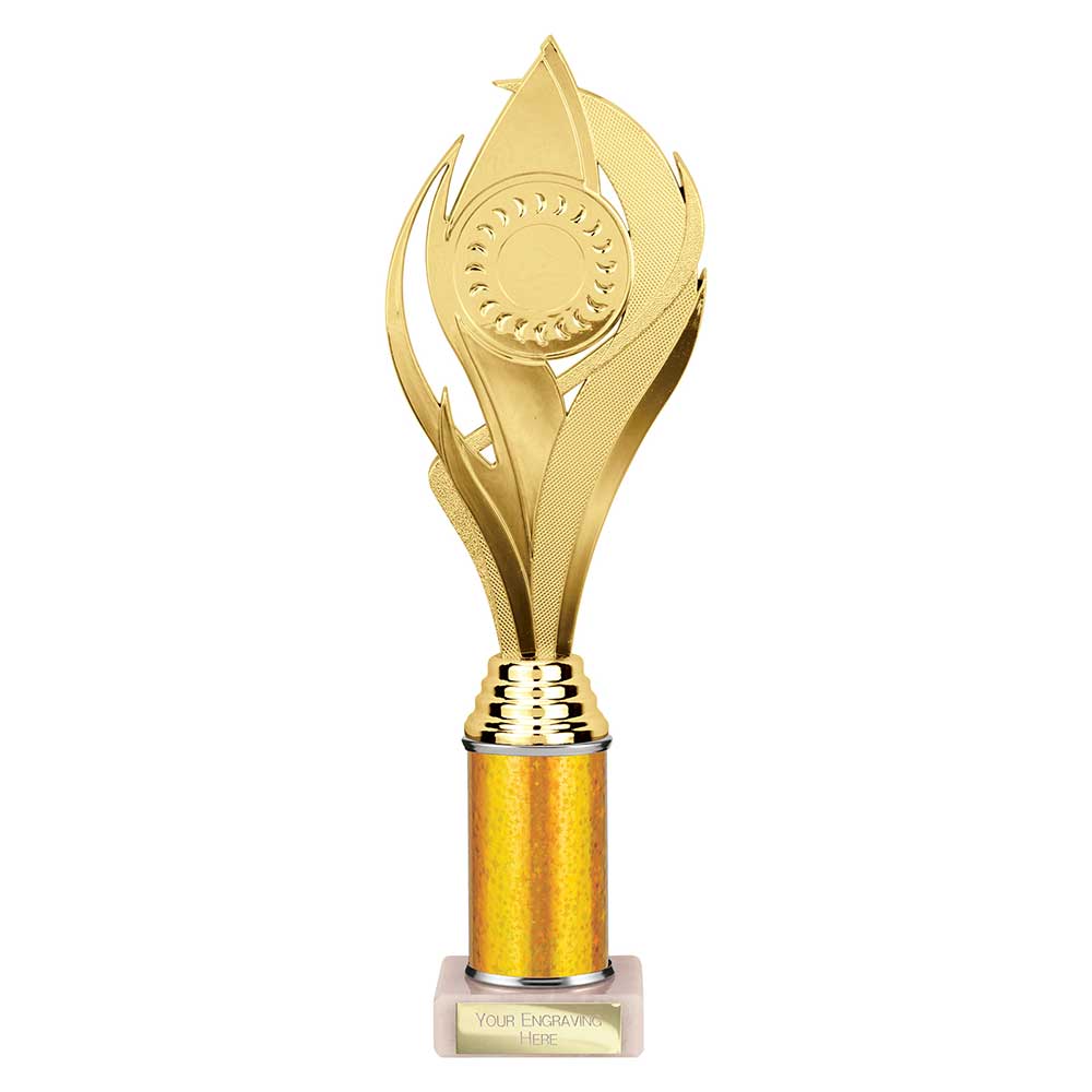Volcano Gold Tube Trophy – 310mm