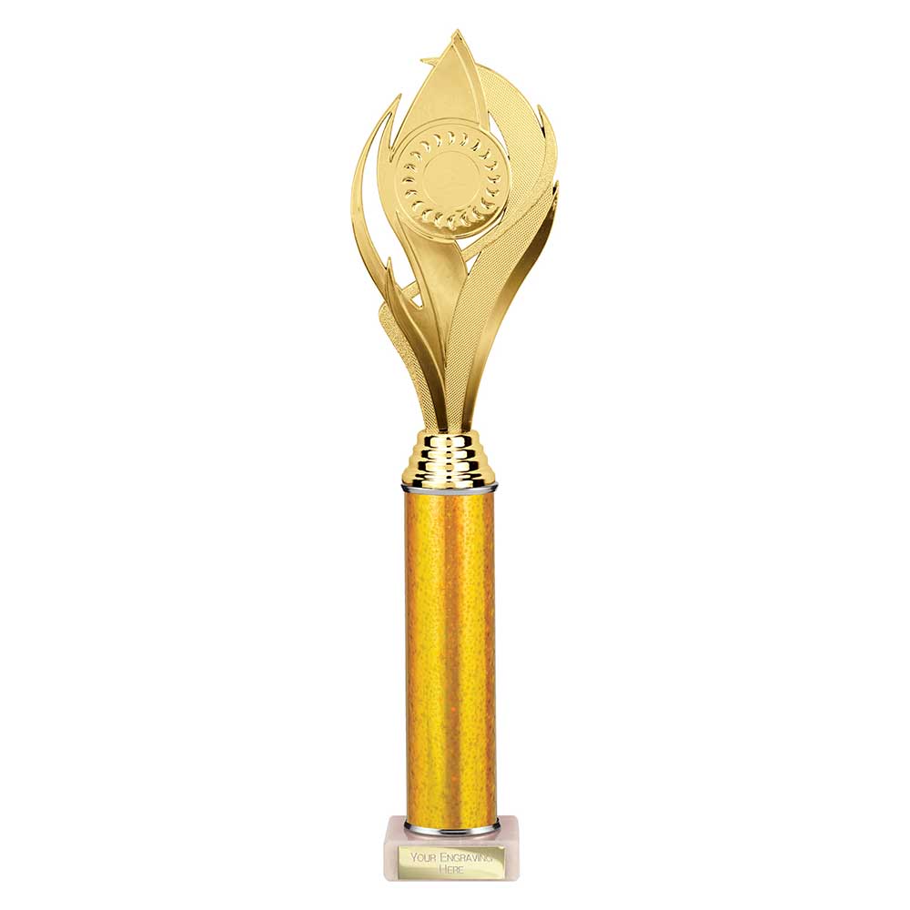 Volcano Gold Tube Trophy – 410mm
