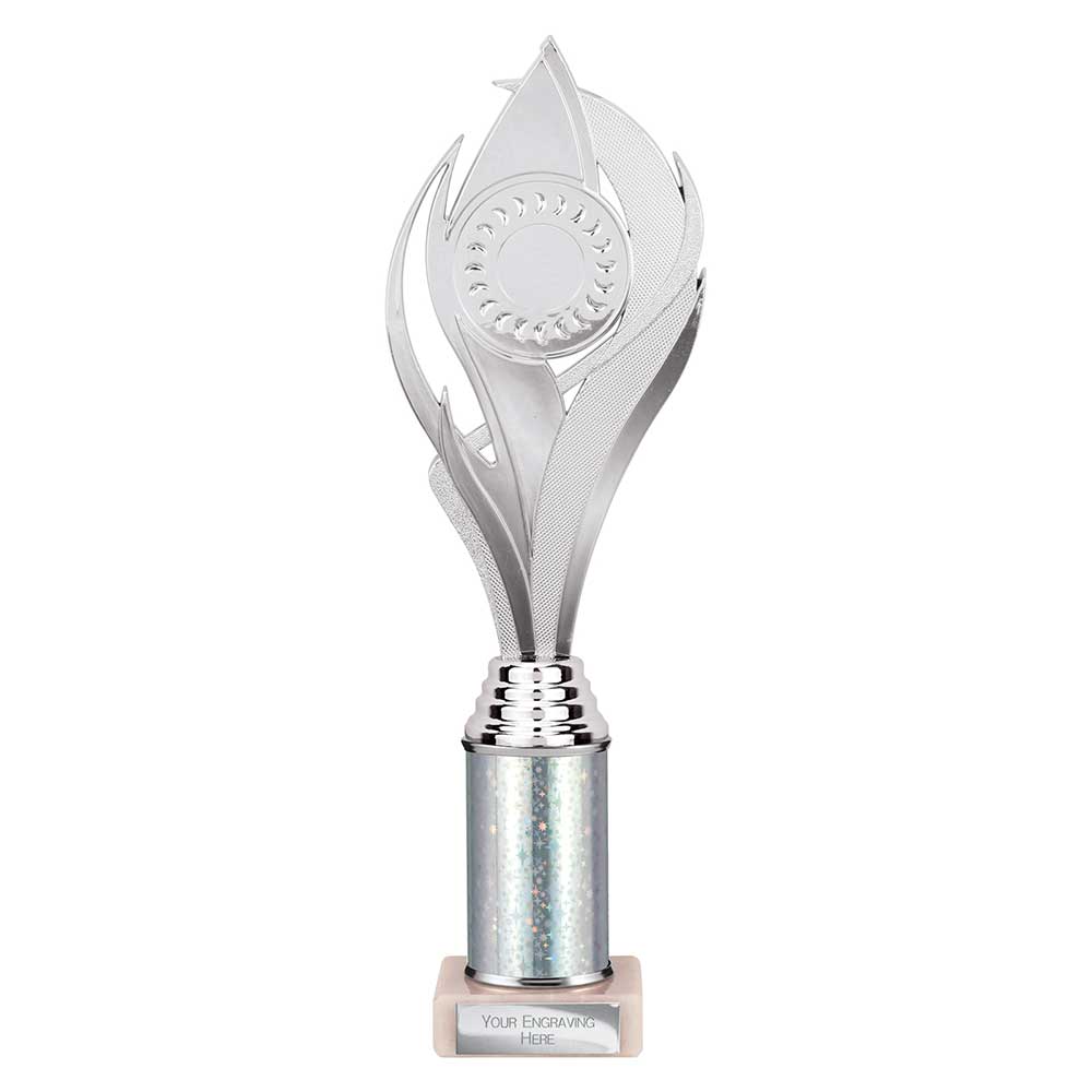 Volcano Silver Tube Trophy – 310mm
