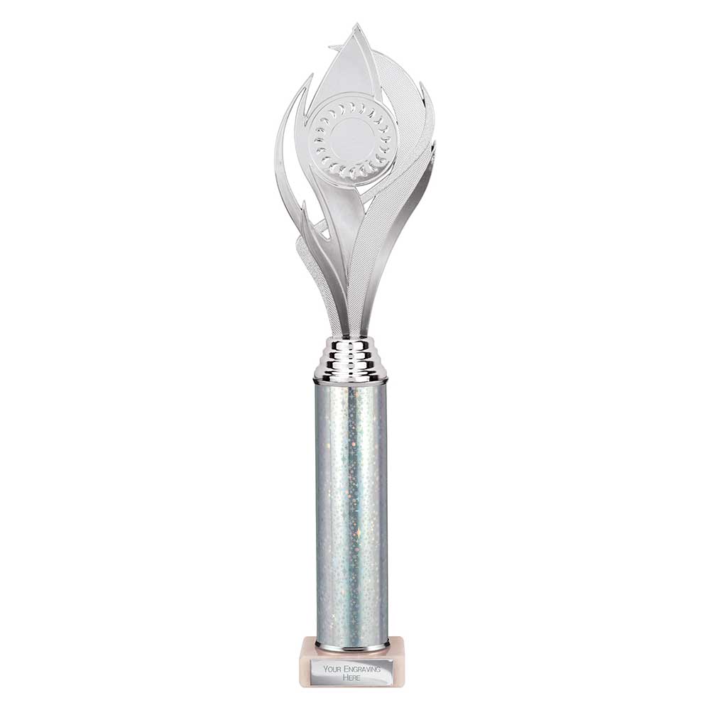 Volcano Silver Tube Trophy – 410mm