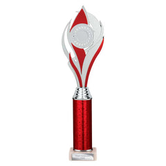 Volcano Red & Silver Tube Trophy