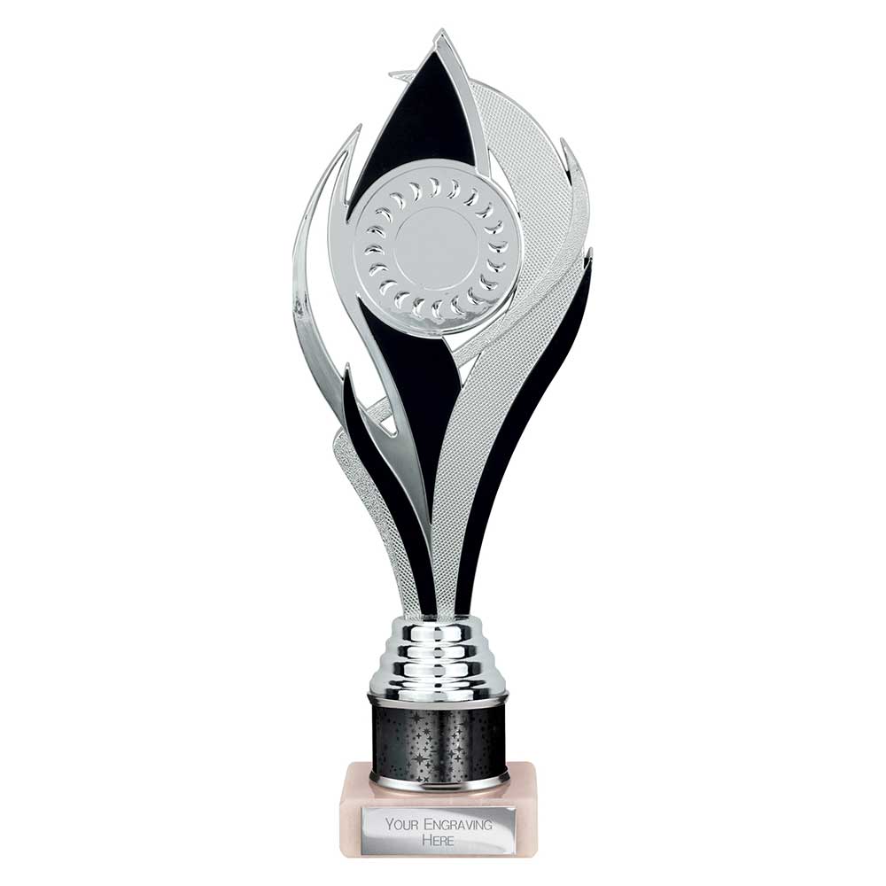 Volcano Black & Silver Tube Trophy – 260mm