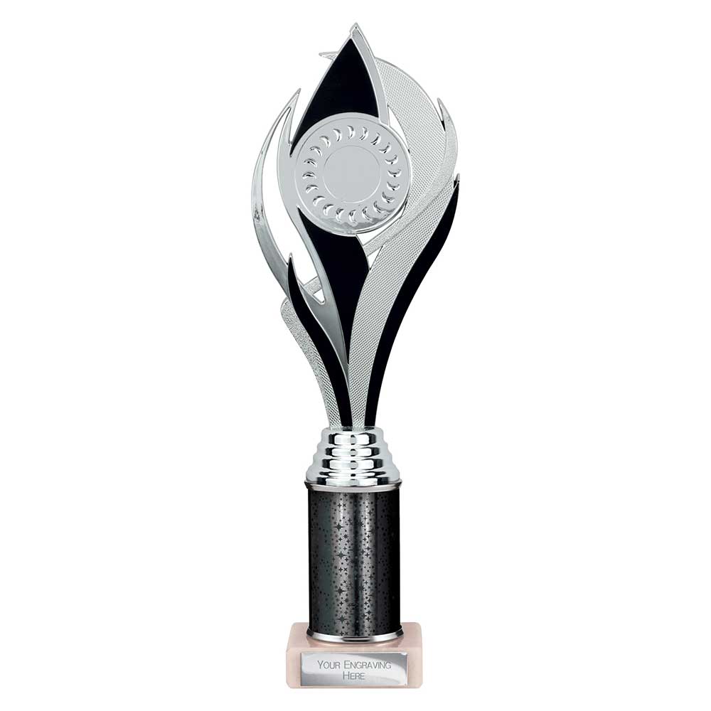 Volcano Black & Silver Tube Trophy – 310mm