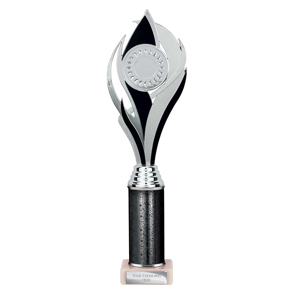Volcano Black & Silver Tube Trophy – 335mm