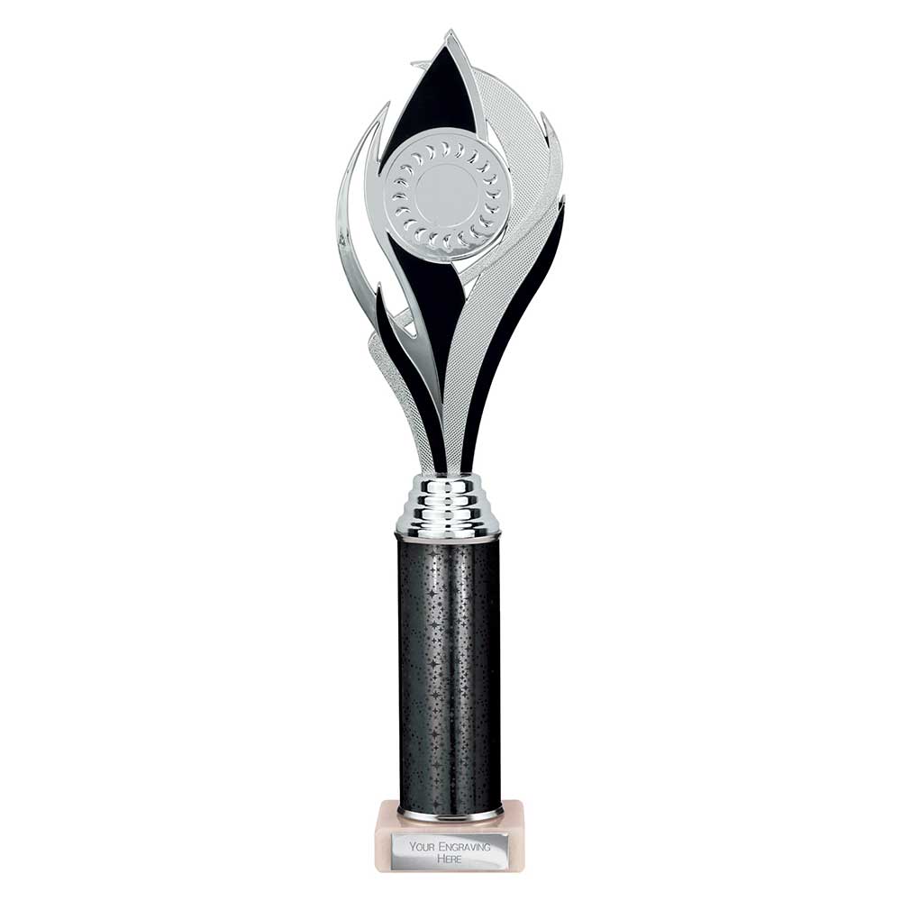Volcano Black & Silver Tube Trophy – 360mm