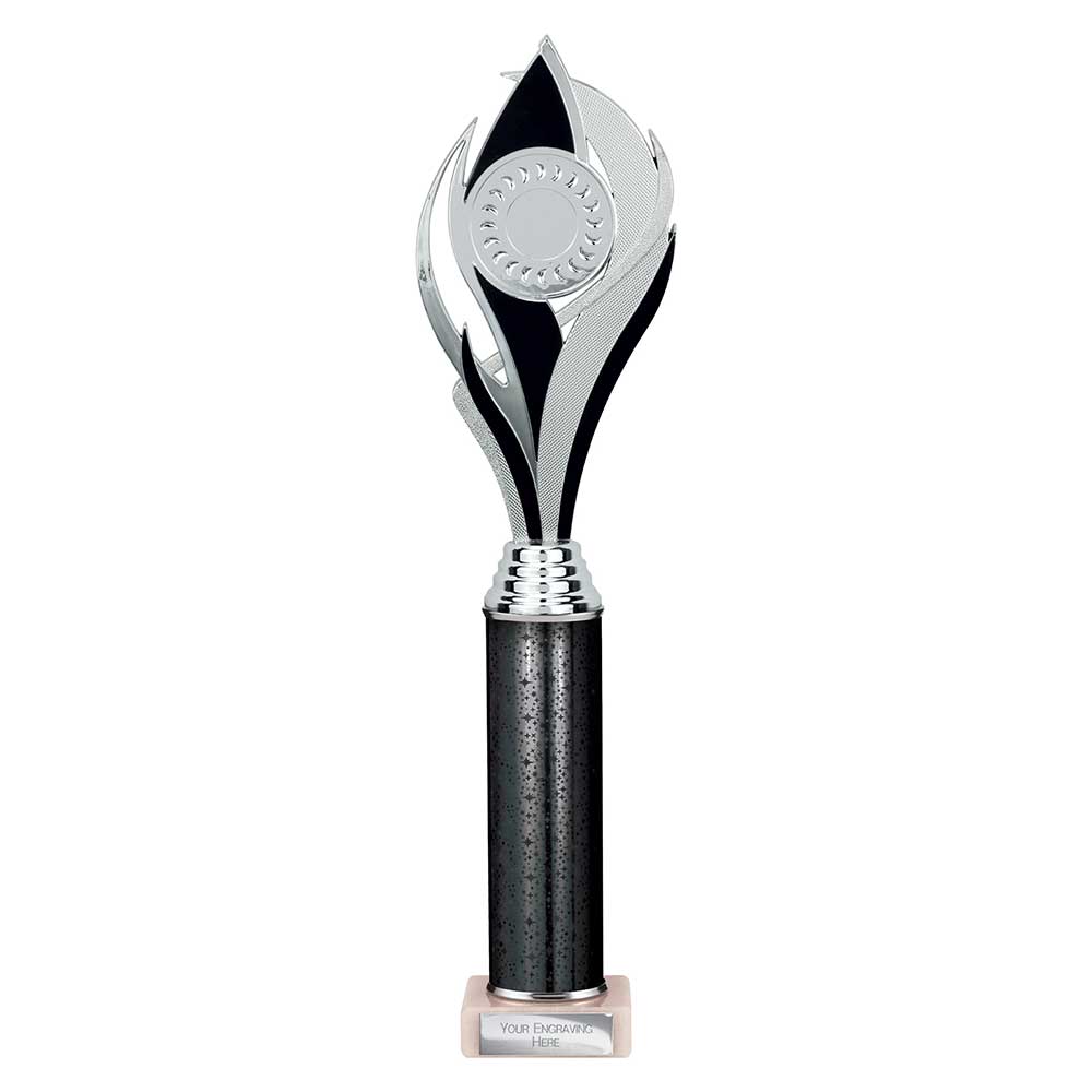 Volcano Black & Silver Tube Trophy – 385mm