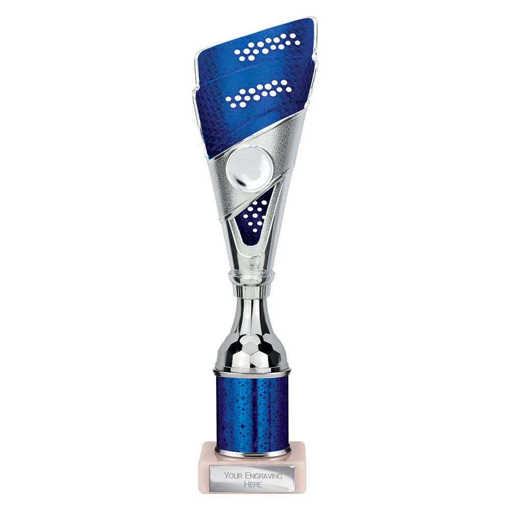 Predator Blue & Silver Tube Trophy – 285mm