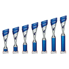 Predator Blue & Silver Tube Trophy