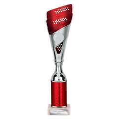 Predator Red & Silver Tube Trophy