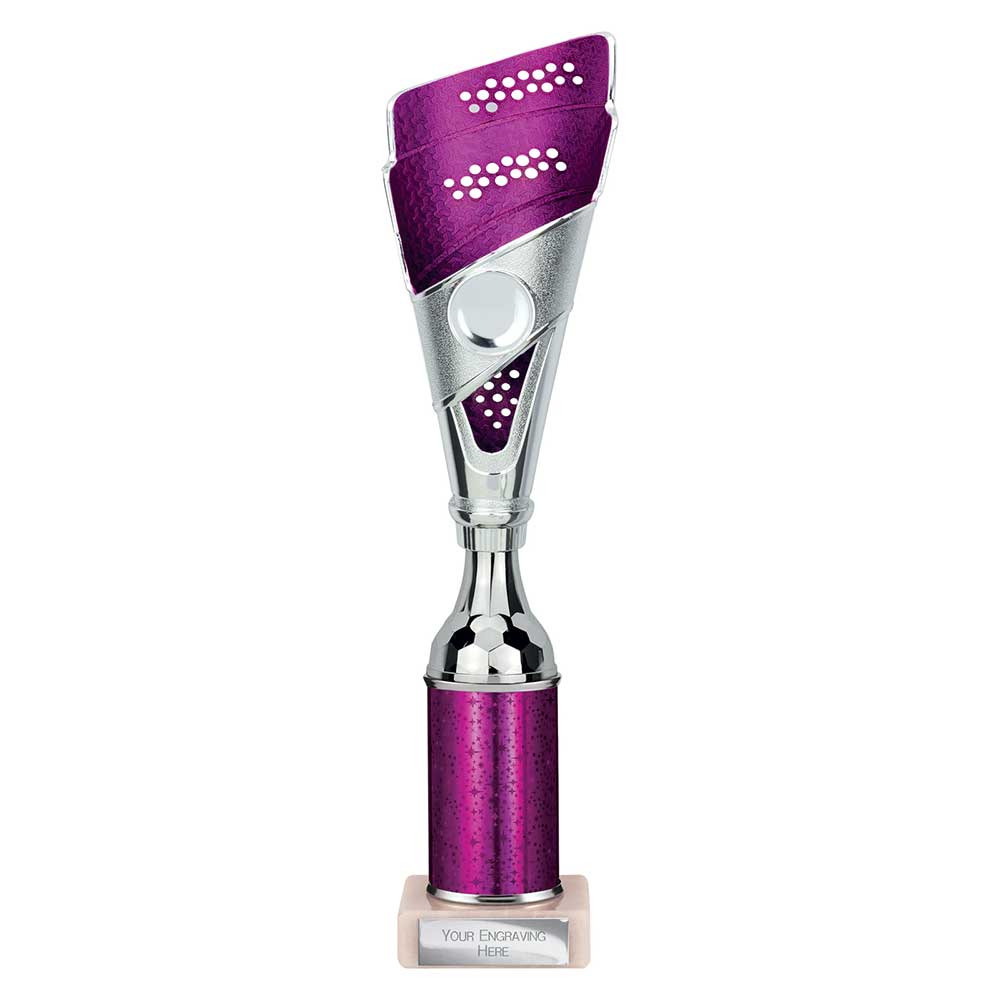 Predator Purple & Silver Tube Trophy