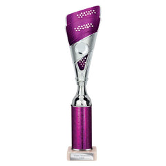 Predator Purple & Silver Tube Trophy
