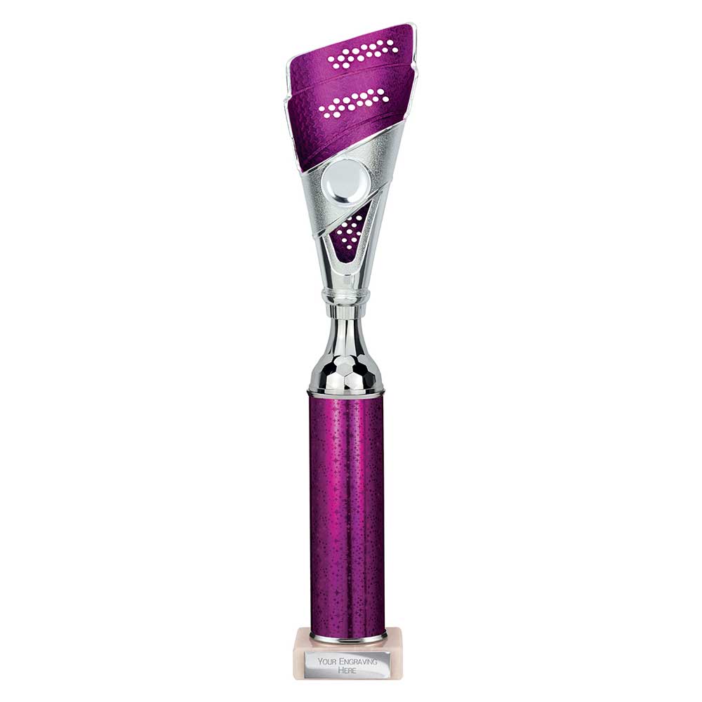 Predator Purple & Silver Tube Trophy