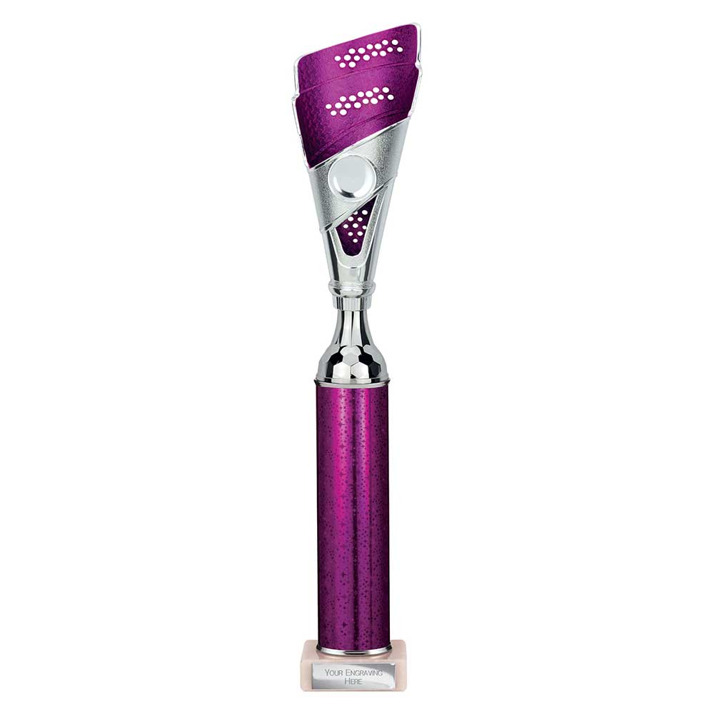 Predator Purple & Silver Tube Trophy