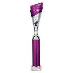 Predator Purple & Silver Tube Trophy