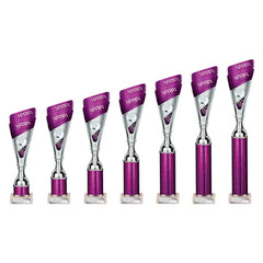 Predator Purple & Silver Tube Trophy