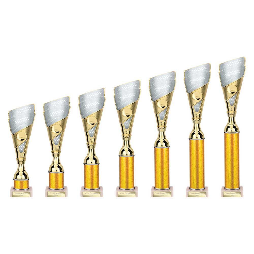 Predator Gold & Silver Tube Trophy