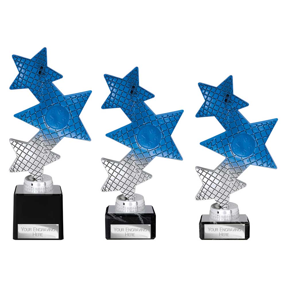 Trinity Star Blue & Silver Trophy