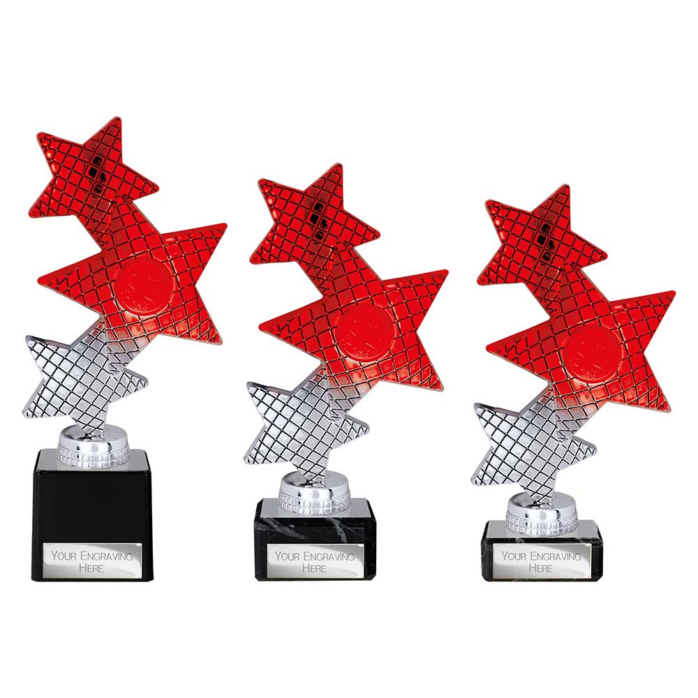 Trinity Star Red & Silver Trophy
