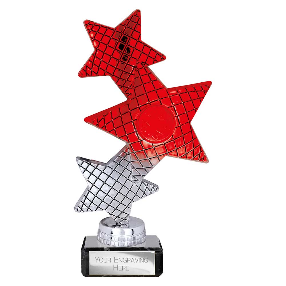 Trinity Star Red & Silver Trophy – 185mm