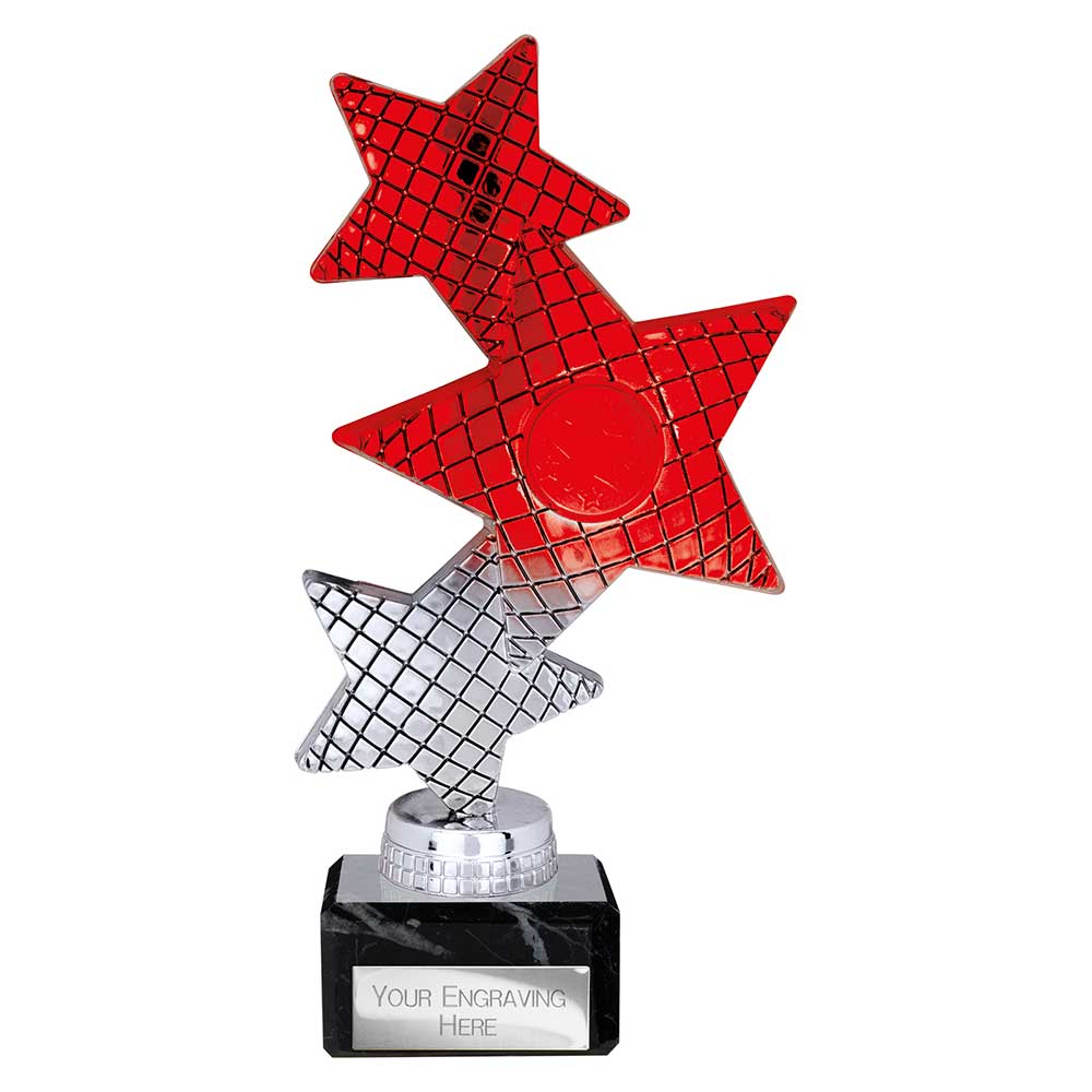 Trinity Star Red & Silver Trophy – 195mm