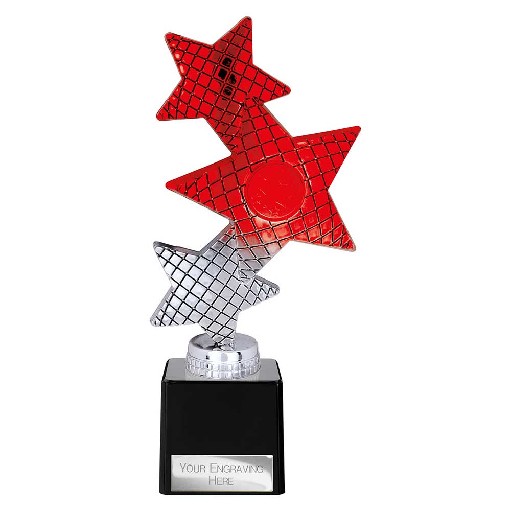 Trinity Star Red & Silver Trophy – 215mm