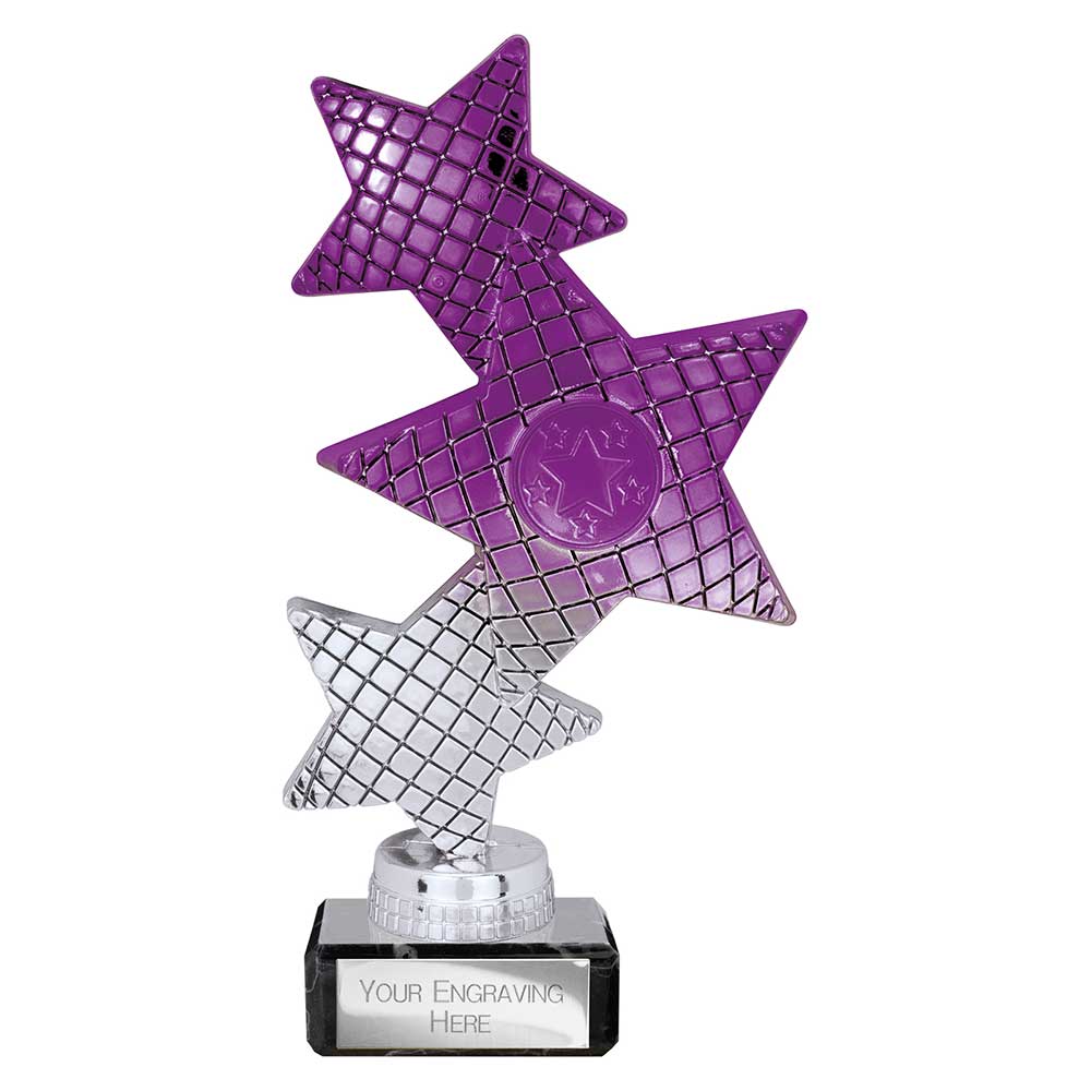 Trinity Star Purple & Silver Trophy