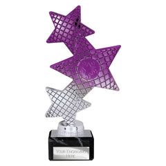 Trinity Star Purple & Silver Trophy