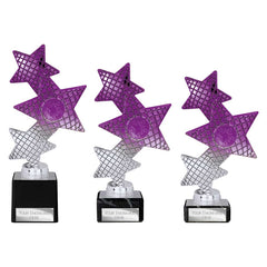Trinity Star Purple & Silver Trophy