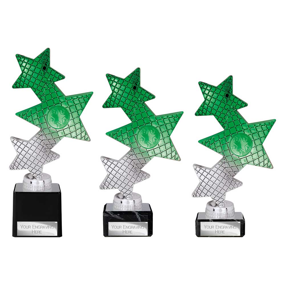 Trinity Star Green & Silver Trophy