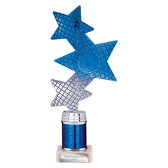 Trinity Star Blue & Silver Tube Trophy