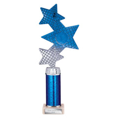 Trinity Star Blue & Silver Tube Trophy