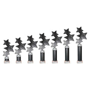 Trinity Star Black & Silver Tube Trophy