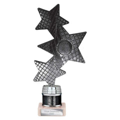 Trinity Star Black & Silver Tube Trophy