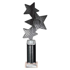 Trinity Star Black & Silver Tube Trophy